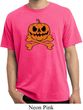 Halloween Pumpkin Skeleton Pigment Dyed Shirt
