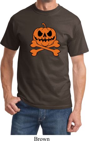 Halloween Pumpkin Skeleton Shirt