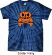 Halloween Pumpkin Skeleton Spider Tie Dye Shirt