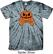 Halloween Pumpkin Skeleton Spider Tie Dye Shirt