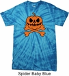 Halloween Pumpkin Skeleton Spider Tie Dye Shirt
