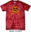 Halloween Pumpkin Skeleton Spider Tie Dye Shirt