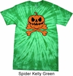 Halloween Pumpkin Skeleton Spider Tie Dye Shirt