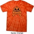 Halloween Pumpkin Skeleton Spider Tie Dye Shirt