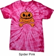 Halloween Pumpkin Skeleton Spider Tie Dye Shirt