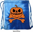 Halloween Pumpkin Skeleton Tie Dye Bag