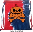 Halloween Pumpkin Skeleton Tie Dye Bag