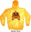 Halloween Pumpkin Skeleton Tie Dye Hoodie