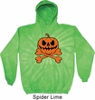 Halloween Pumpkin Skeleton Tie Dye Hoodie