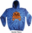 Halloween Pumpkin Skeleton Tie Dye Hoodie