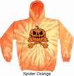 Halloween Pumpkin Skeleton Tie Dye Hoodie