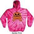 Halloween Pumpkin Skeleton Tie Dye Hoodie