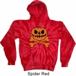 Halloween Pumpkin Skeleton Tie Dye Hoodie