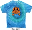 Halloween Pumpkin Skeleton Tie Dye Shirt