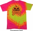 Halloween Pumpkin Skeleton Tie Dye Shirt