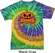 Halloween Pumpkin Skeleton Tie Dye Shirt