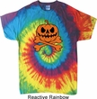 Halloween Pumpkin Skeleton Tie Dye Shirt
