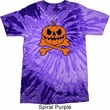 Halloween Pumpkin Skeleton Tie Dye Shirt