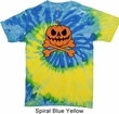 Halloween Pumpkin Skeleton Tie Dye Shirt