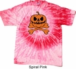 Halloween Pumpkin Skeleton Tie Dye Shirt