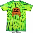 Halloween Pumpkin Skeleton Tie Dye Shirt