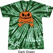 Halloween Pumpkin Skeleton Twist Tie Dye Shirt