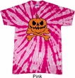Halloween Pumpkin Skeleton Twist Tie Dye Shirt