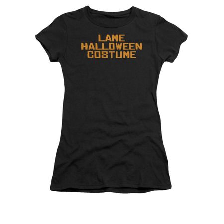Halloween Shirt Juniors Lame Costume Black T-Shirt