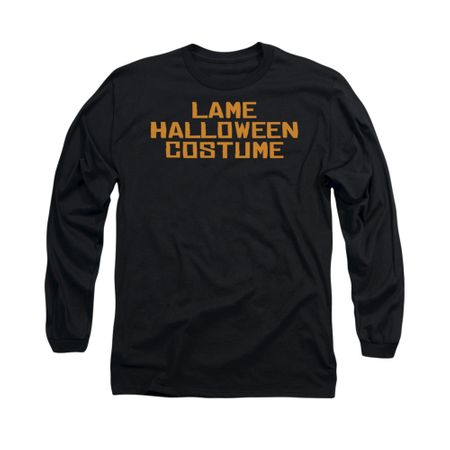 Halloween Shirt Lame Costume Long Sleeve Black Tee T-Shirt