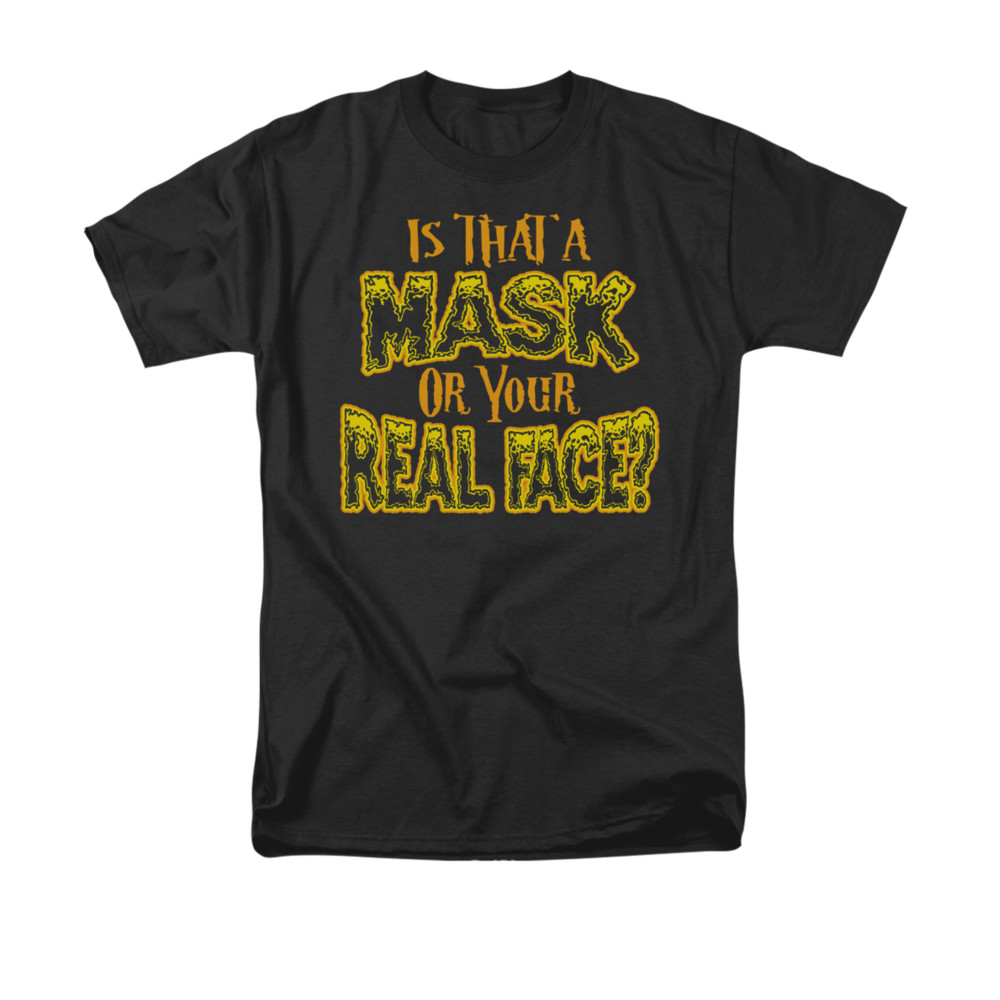 Halloween Shirt Mask Black TShirt Halloween Mask Shirts