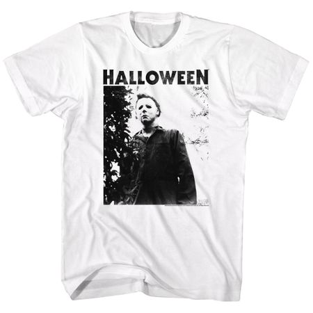 Halloween Shirt Michael Myers Watching  White T-Shirt