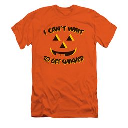 Halloween Shirt Slim Fit Get Smashed Orange T-Shirt