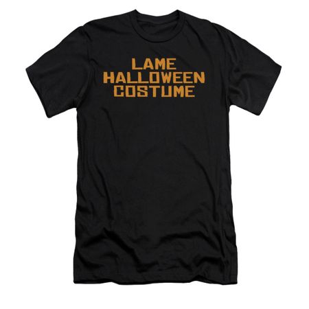 Halloween Shirt Slim Fit Lame Costume Black T-Shirt