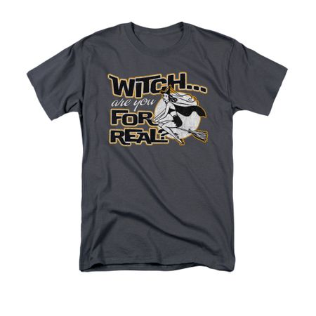 Halloween Shirt Witch Charcoal T-Shirt