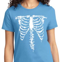 Halloween Skeleton Ladies Shirt