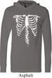 Halloween Skeleton Lightweight Hoodie Tee