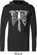Halloween Skeleton Lightweight Hoodie Tee