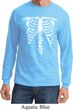 NEW Halloween Long Sleeve T-shirt Black W/ Skeleton Kids Sz 6-7