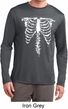 Halloween Skeleton Mens Dry Wicking Long Sleeve Shirt