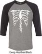 Halloween Skeleton Mens Raglan Shirt