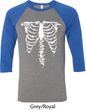 Halloween Skeleton Mens Raglan Shirt