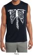 Halloween Skeleton Mens Sleeveless Moisture Wicking Shirt