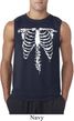 Halloween Skeleton Mens Sleeveless Shirt