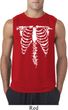 Halloween Skeleton Mens Sleeveless Shirt