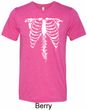 Halloween Skeleton Mens Tri Blend Crewneck Shirt