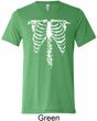 Halloween Skeleton Mens Tri Blend Crewneck Shirt