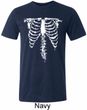 Halloween Skeleton Mens Tri Blend Crewneck Shirt