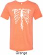 Halloween Skeleton Mens Tri Blend Crewneck Shirt