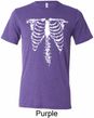 Halloween Skeleton Mens Tri Blend Crewneck Shirt