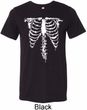 Halloween Skeleton Mens Tri Blend Crewneck Shirt